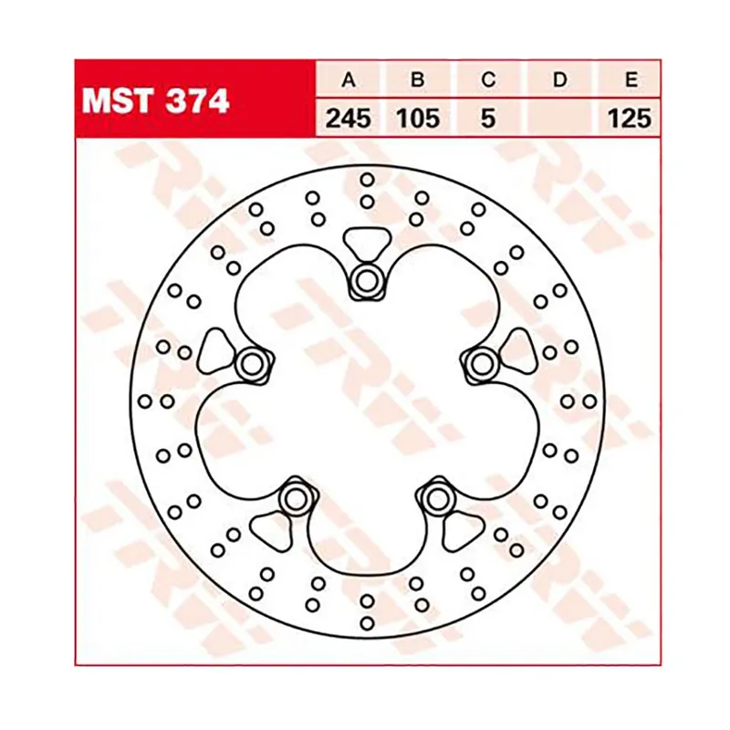 Top-Preis TRW Bremsscheibe MST374