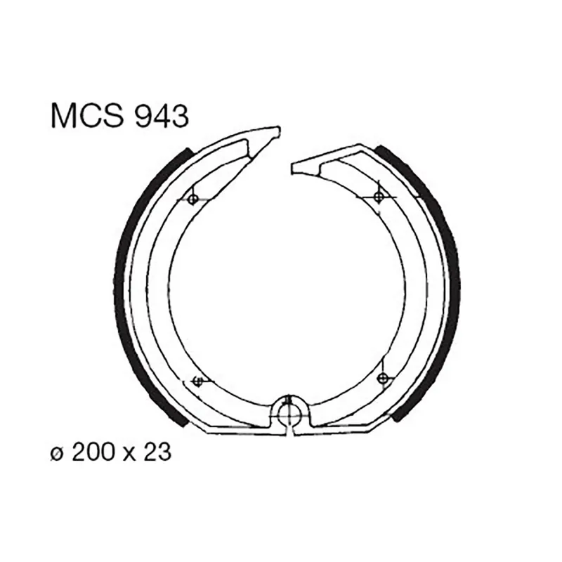 Geprüft TRW Bremsbacken Bremsbelag MCS943