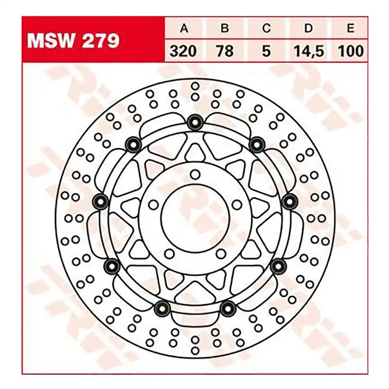 Expressversand TRW Bremsscheibe MSW279