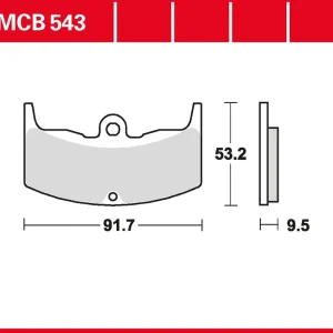 Neue Ware TRW Bremsbelag organisch MCB543