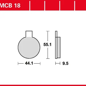 Sichere Zahlung TRW Bremsbelag organisch MCB18