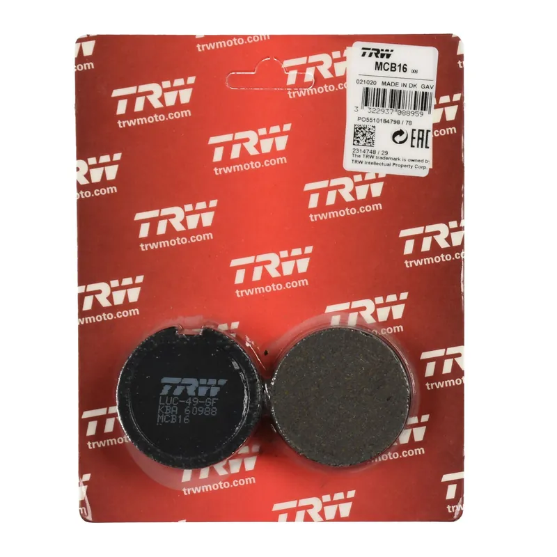 Beliebt TRW Bremsbelag organisch MCB16