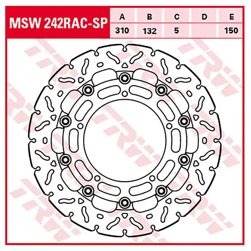 Must-Have TRW Bremsscheibe 5,5 mm ohne ABE MSW242RAC-SP