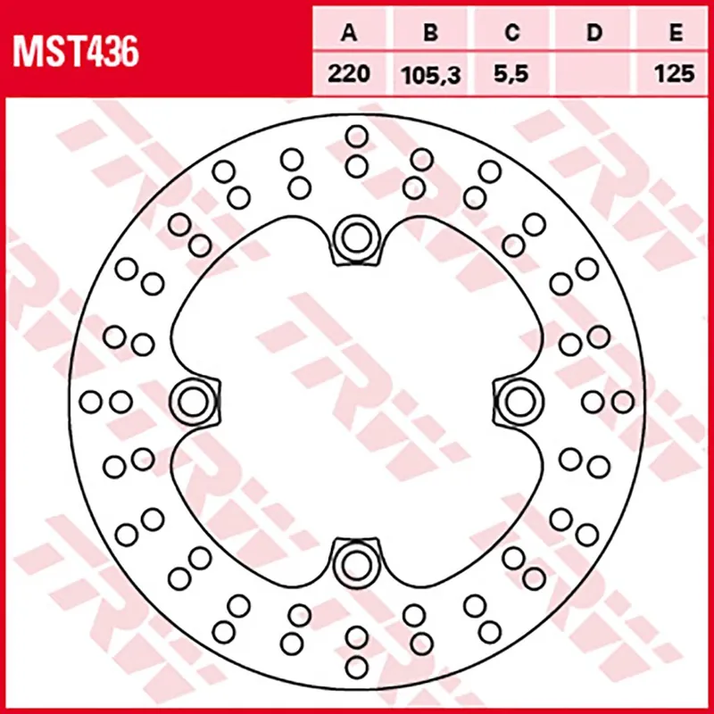 TRW Bremsscheibe MST436 Kostenloser Rückversand