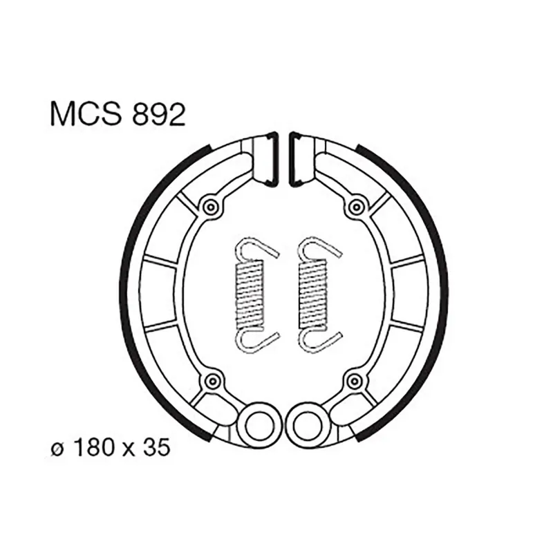 Preisreduziert TRW Bremsbacken Bremsbelag MCS892