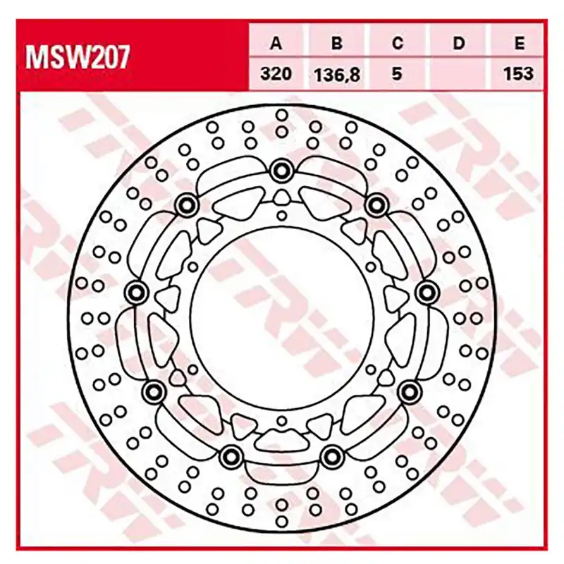 Echt TRW Bremsscheibe MSW207