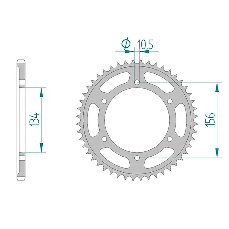 Top-Angebot Esjot Kettenrad 16300-40 STAHL #520 40 Zähne 16300.40