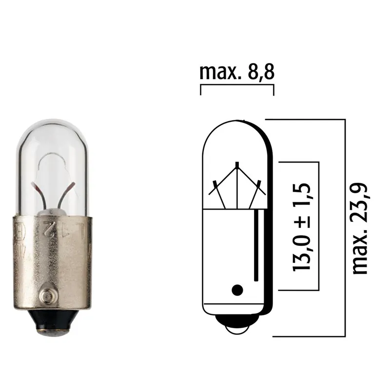 Flösser Lampen 12V 4W BA9s VPE10 4088 Neue Ware