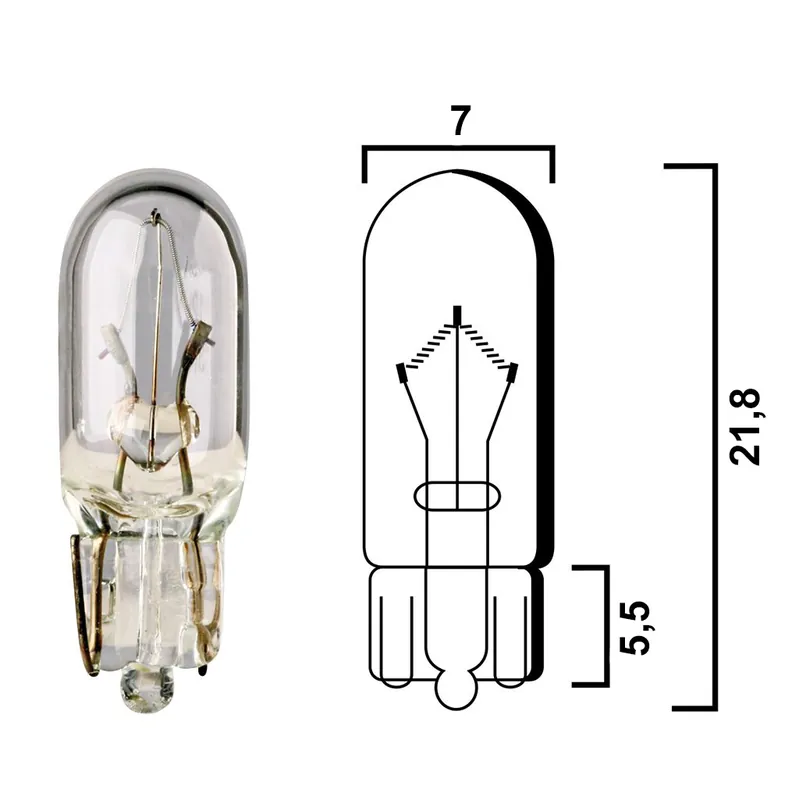 Flösser Lampen 12V 3W W2x4,6d T6,5 VPE10 4591 Direktkauf