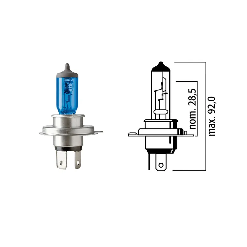 Flösser Lampe 12V 60/55W P43t Mega H4 blau VPE1 6255333 Mega-Angebot