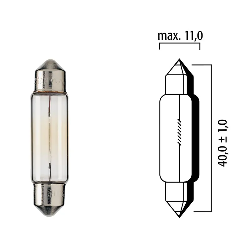 Angebot Flösser Lampen 6V 10W SV8.5 11x40 Soffitte VPE10 4203