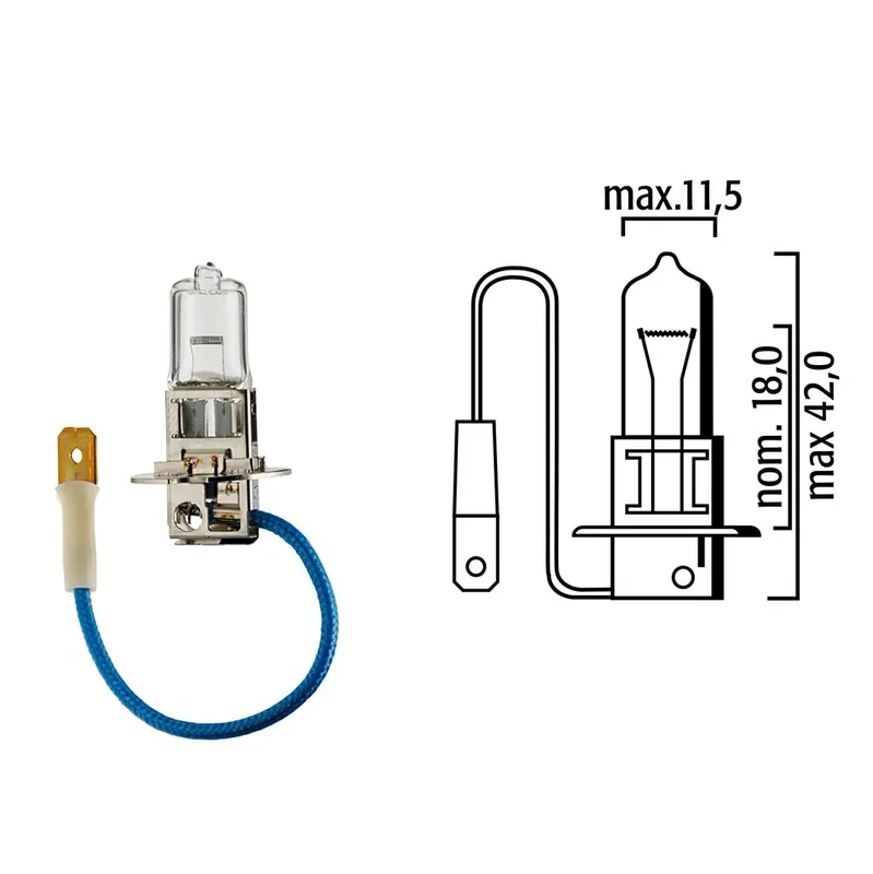 Flösser Lampe 12V 55W PK22s H3 VPE1 3320 Direkt Vom Hersteller