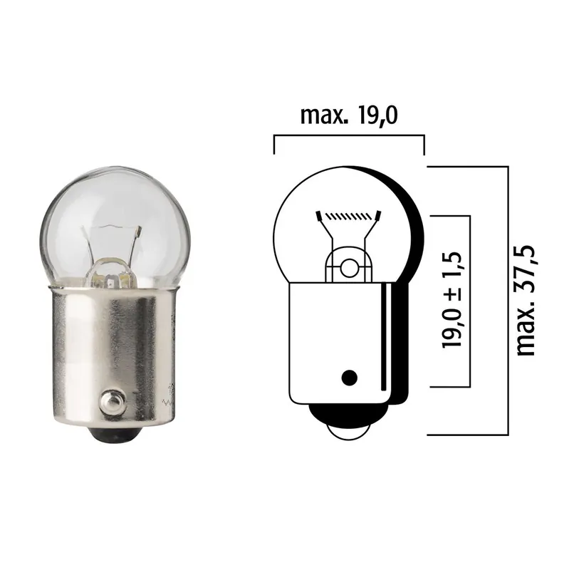 Begrenztes Angebot Floesser Lampen 12V 15W BA15s VPE10 15025
