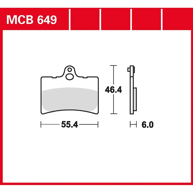 TRW Bremsbelag organisch MCB649 Billig