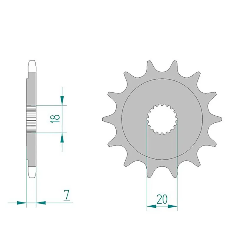 Markenprodukt Esjot Ritzel 22202-12 #520 Sport 12 Zähne 50-32062-12S