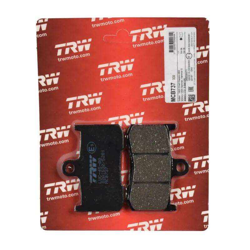 Meistverkauft TRW Bremsbelag organisch MCB737