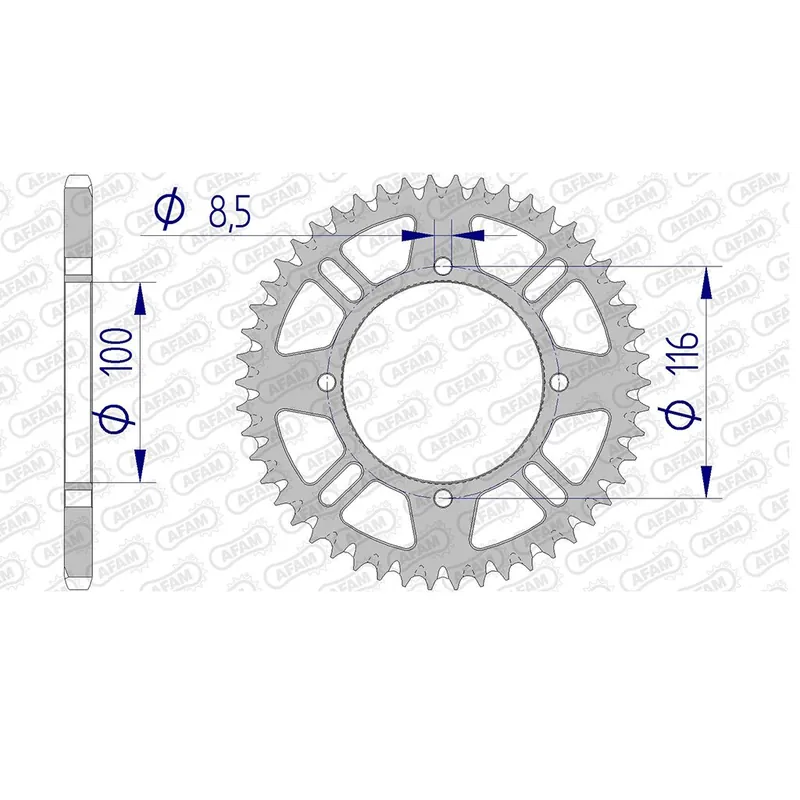 Esjot Kettenrad 17104-48 ALU #420 48 Zähne 51-13015-48 Kracherpreis