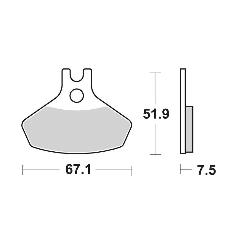 Neuheit TRW Bremsbelag Sinter Offroad MCB859SI