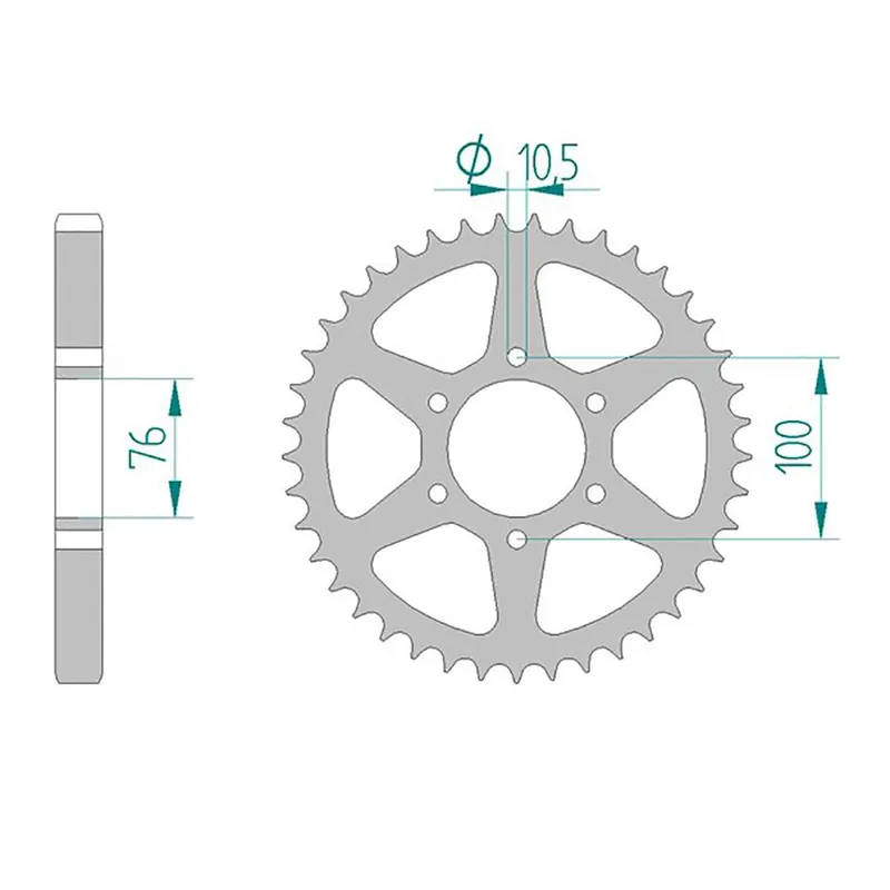 Heißes Angebot Esjot Kettenrad 14600-40 STAHL #630 40 Zähne 50-30004-40