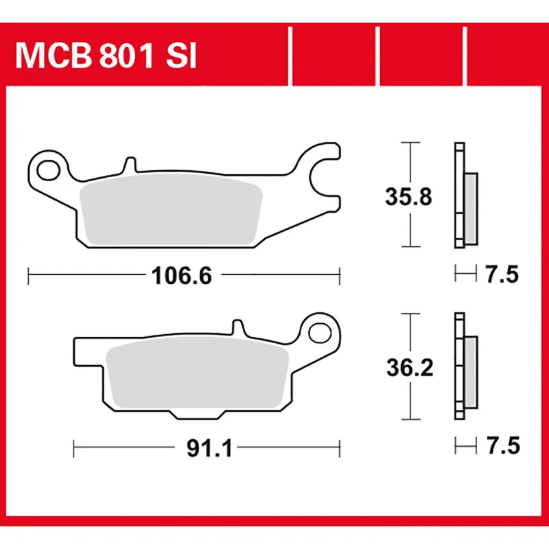 TRW Bremsbelag Sinter Offroad MCB801SI Schnäppchen