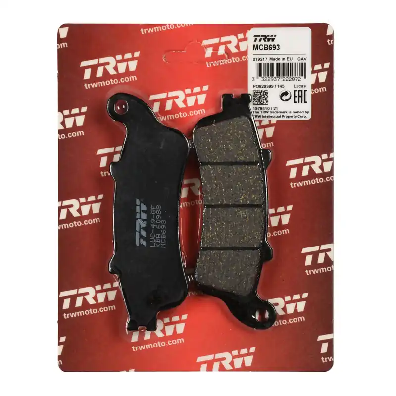 Begrenztes Angebot TRW Bremsbelag organisch MCB693