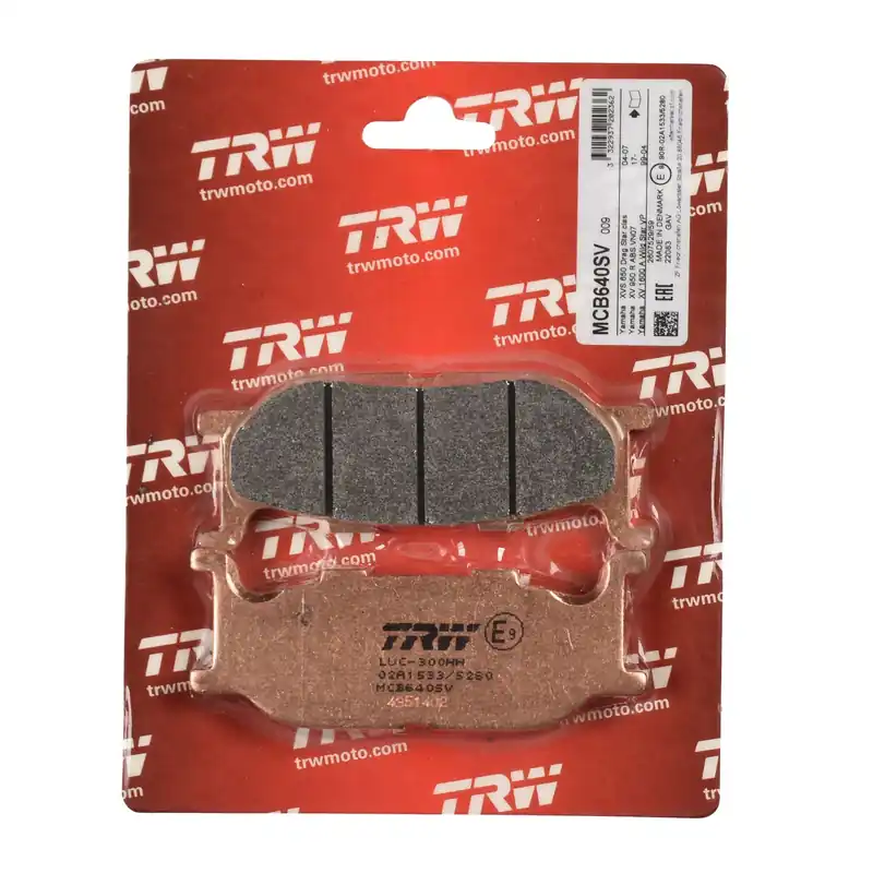 Gratis Versand TRW Bremsbelag Sinter Street MCB640SV