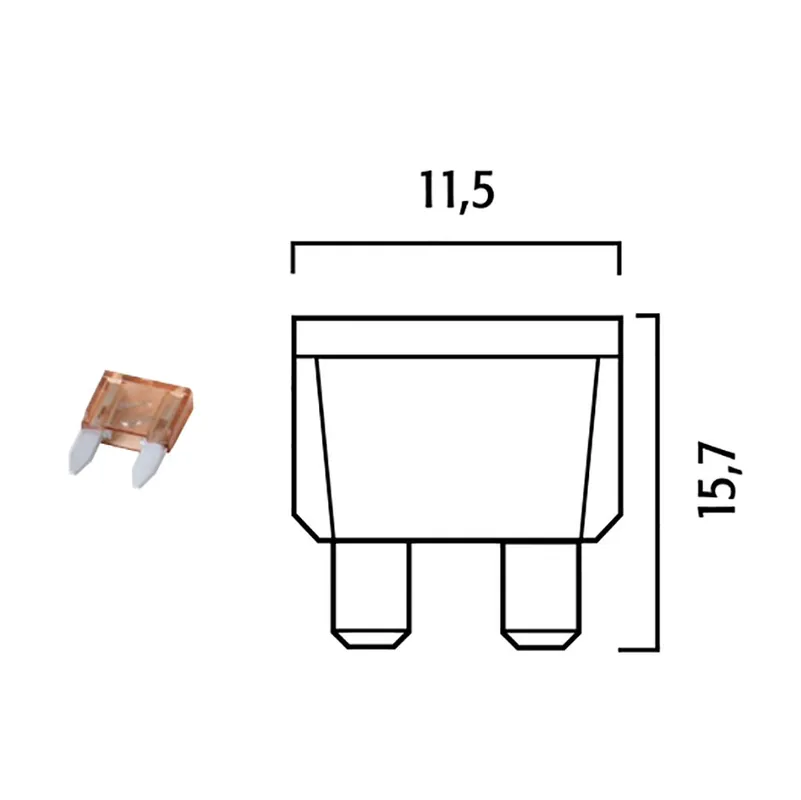 Angebot Flösser Sicherung 5AH Stecksicherung klein VPE50 514805
