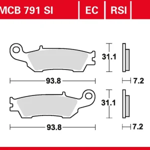 TRW Bremsbelag Sinter Offroad Racing MCB791RSI Günstig