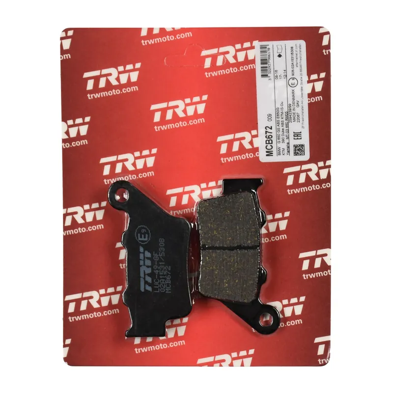 TRW Bremsbelag organisch MCB672 Bestpreis