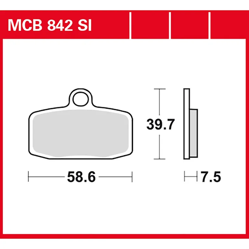TRW Bremsbelag Sinter Offroad MCB824SI Heißes Angebot