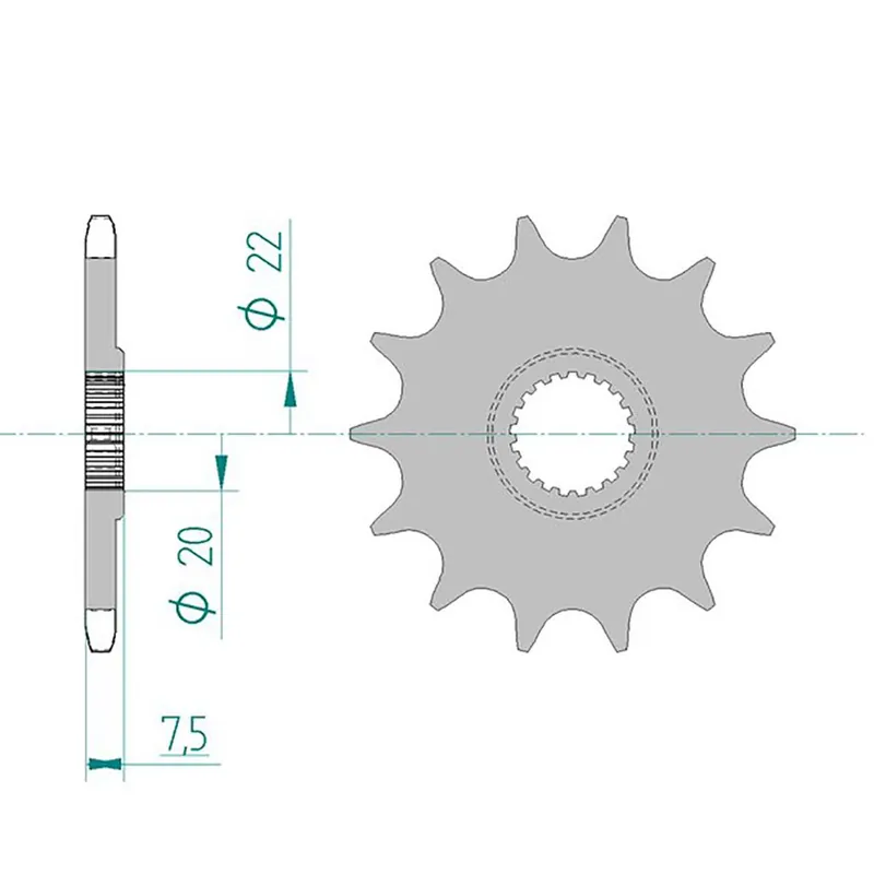 Sale Esjot Ritzel 20210-14 #520 Sport 14 Zähne 50-32128-14S