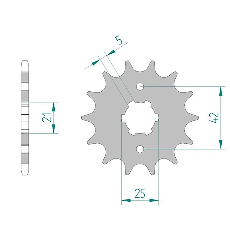 Esjot Ritzel 21301-13 #520 Sport 13 Zähne 50-32016-13S Kostenfreie Lieferung