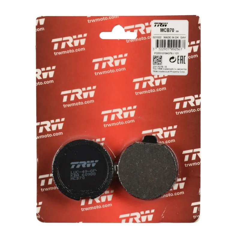 Markenprodukt TRW Bremsbelag organisch MCB70