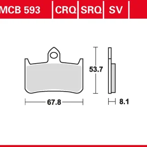 Direktkauf TRW Bremsbelag Hyper Carbon MCB593CRQ