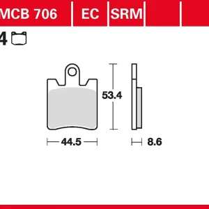 Preis Gesenkt TRW Bremsbelag Sinter Street MCB706SV