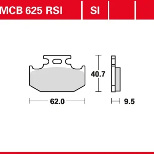 Neu TRW Bremsbelag Sinter Offroad Racing MCB625RSI