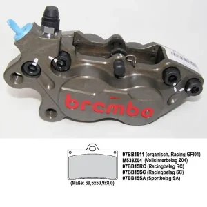 Brembo High Performance - Axiale Bremszange - P4 30/34 CNC 40 mm, links Neue Ware
