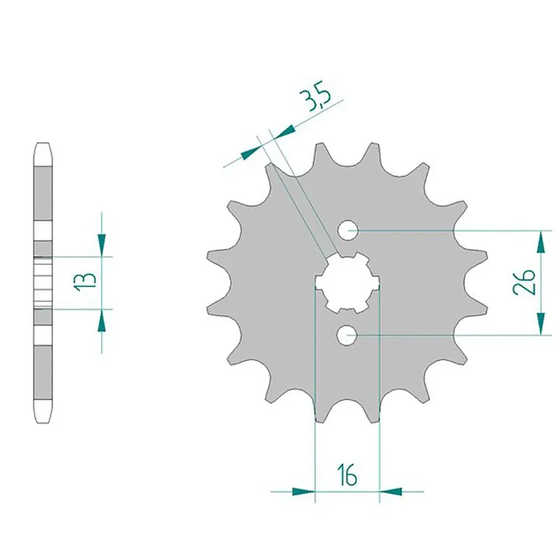 Must-Have Esjot Ritzel 22100-11 #420 ohne Bohrungen 11 Zähne 50-13005-11