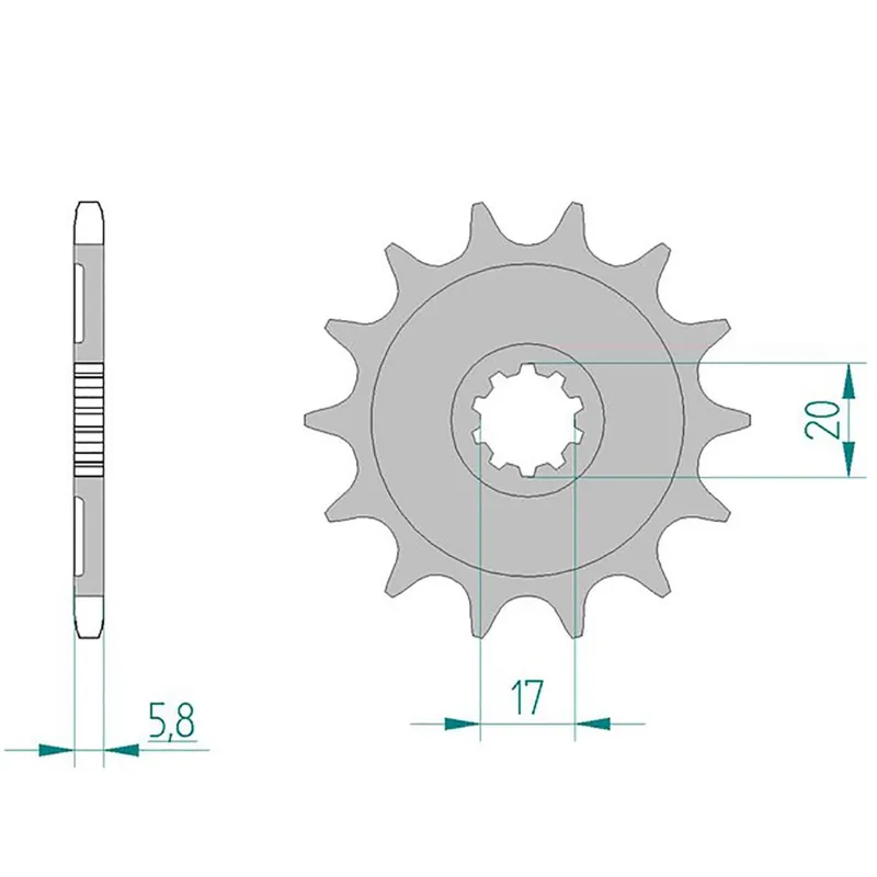 Esjot Ritzel 24304-14 #520 Sport 14 Zähne 50-32130-14S Rabatt