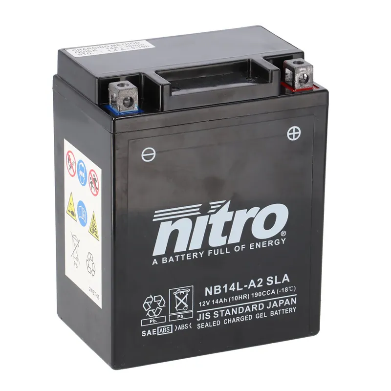 Nitro Batterie 12V 14AH YB14L-A2 Gel NB14L-A2 SLA Neuheit