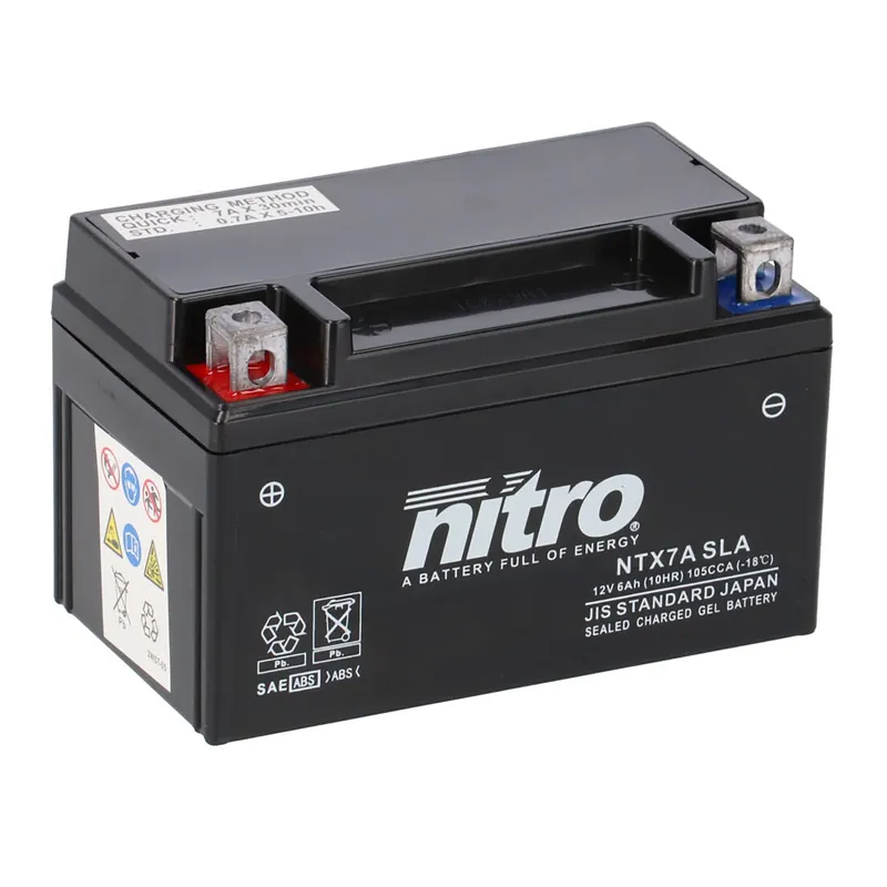 Finale Aktion Nitro Batterie 12V 6AH YTX7A-BS Gel 50615 NTX7A SLA
