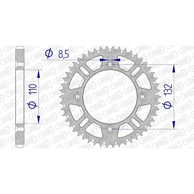 AFAM Kettenrad ALU #428 S/C 72102+50 Schneller Versand