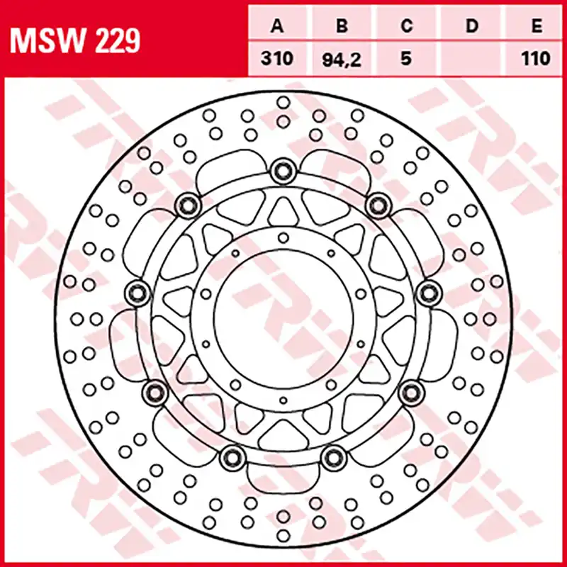 TRW Bremsscheibe MSW229 Echt