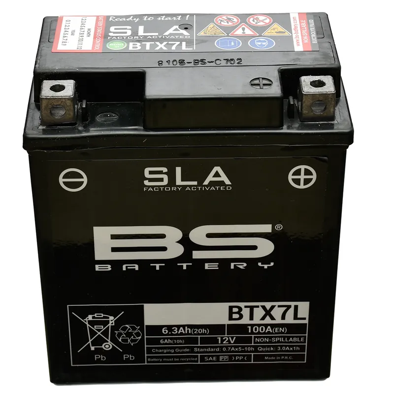 BS Batterie 12V 6AH YTX7L- Gel -Battery 50614 16120731 Versand Am Gleichen Tag