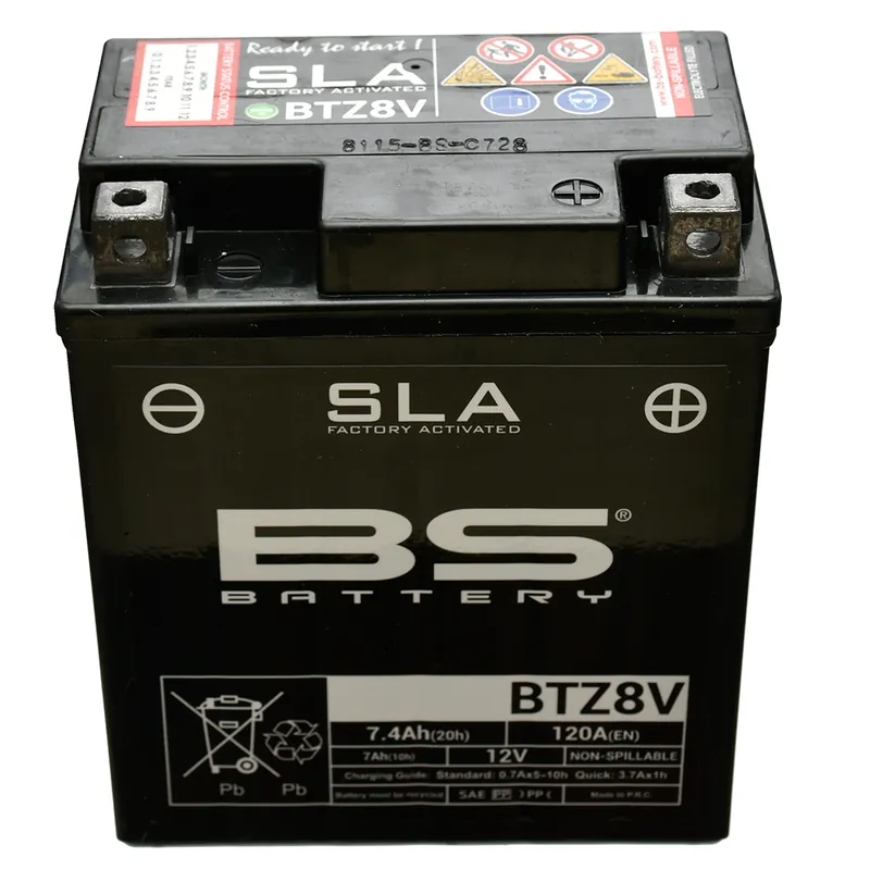 BS Batterie 12V 7,4AH YTZ8V Gel -Battery 808001 Aktuell