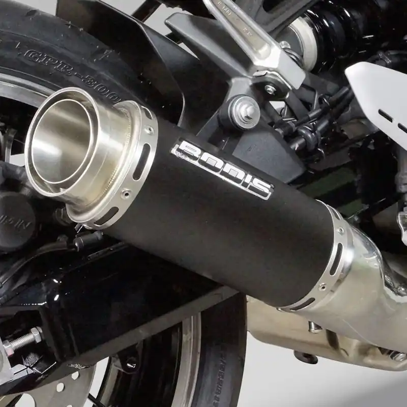 Markenprodukt Bodis Auspuff MGP-N Slip-On Edelstahl schwarz KZ900RS-001
