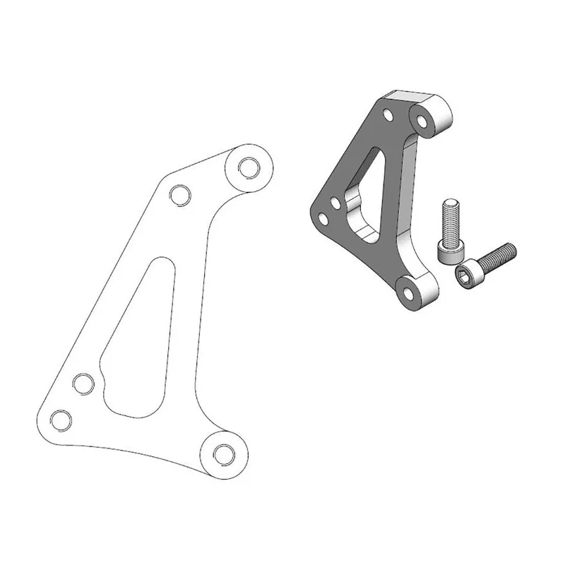 Moto-Master Bremssattel-Adapter Supermoto Racing Adapter 320 mm Ø 211114 Nur Für Kurze Zeit