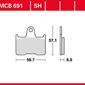TRW Bremsbelag Performance Comfort MCB691PC Kracherpreis