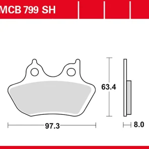 Sonderaktion TRW Bremsbelag Performance Comfort MCB799PC