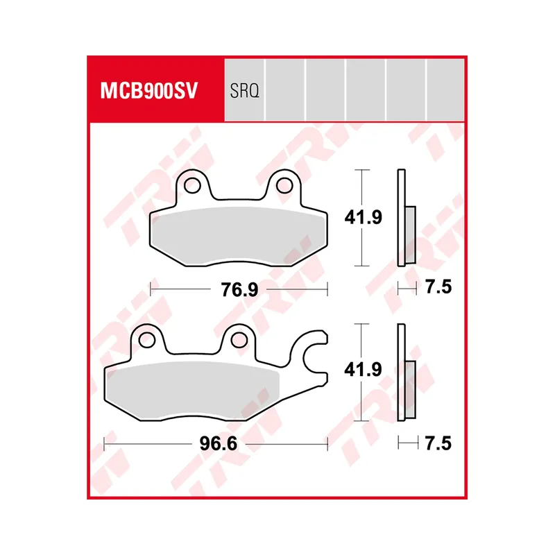 Billig TRW Bremsbelag Sinter Street MCB900SV
